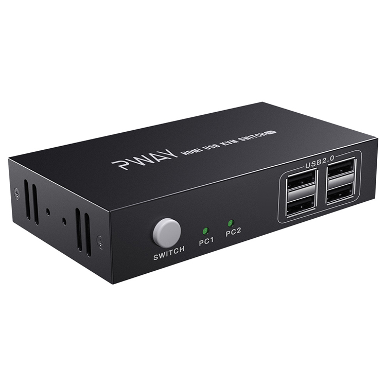 PWAY 4K * 2K @ 30 Гц 225 МГц 10.2Gbp EDID USB2.0 2*1 KVM переключатель