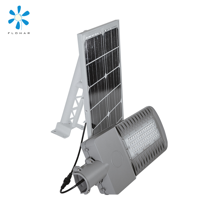 Высокая яркость SMD ip65 Открытый водонепроницаемый литой алюминий 50 Вт Солнечный светодиодный уличный свет