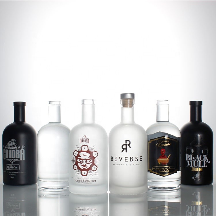 Wholesale High Quality Liquor Bottle Alcohol Spirits Beverage Liquor Alcohol Glass Drinking Bottle