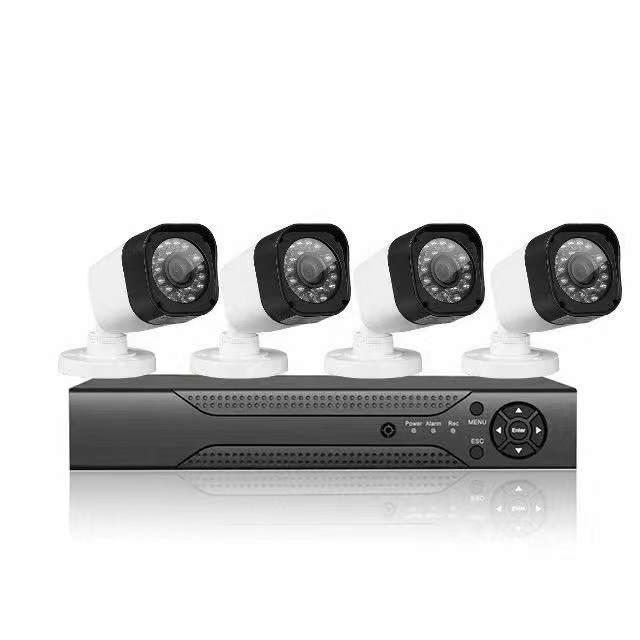 Камера ночного видения P2P AHD DVR, комплект видеонаблюдения с пластиковым корпусом, 4 канала, 1 МП, 2 МП, 4 камеры, система видеонаблюдения