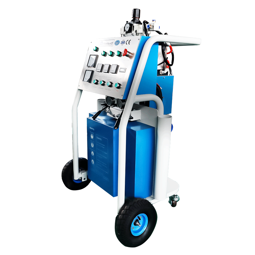 pneumatic driven polyurea coatings waterproofing machine