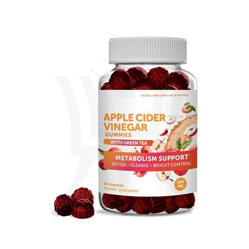 Perfect Tasty Apple Cider Vinegar With Green Tea Gummies Metabolism Support Weight Control & Detox & Cleanse