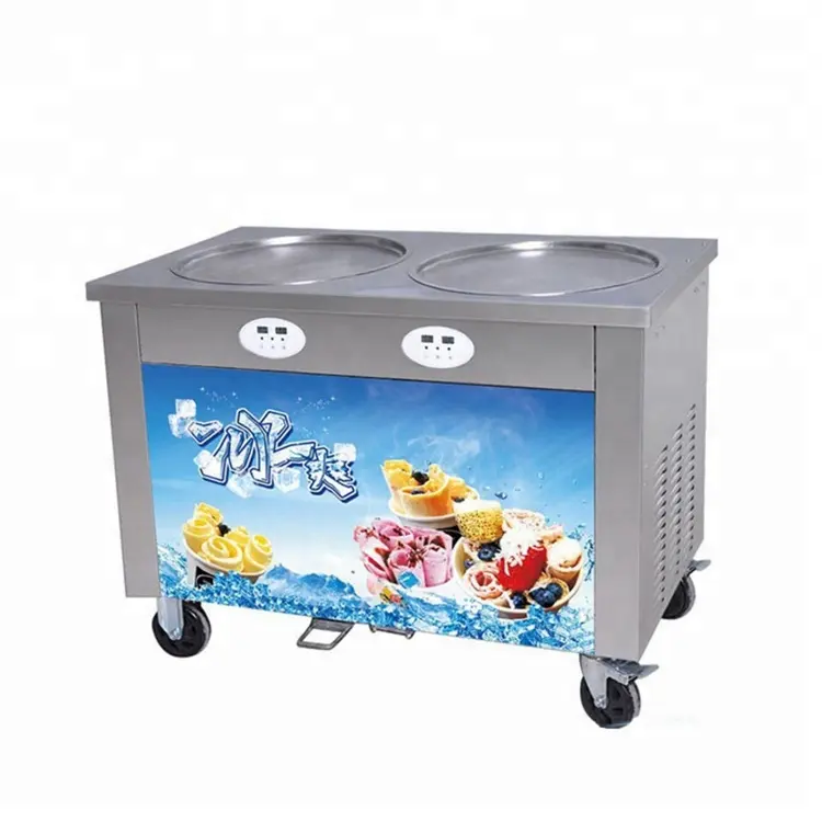 Professional Manufacturer Supplier Thailand Fried Ice Cream Roll Machine Pan