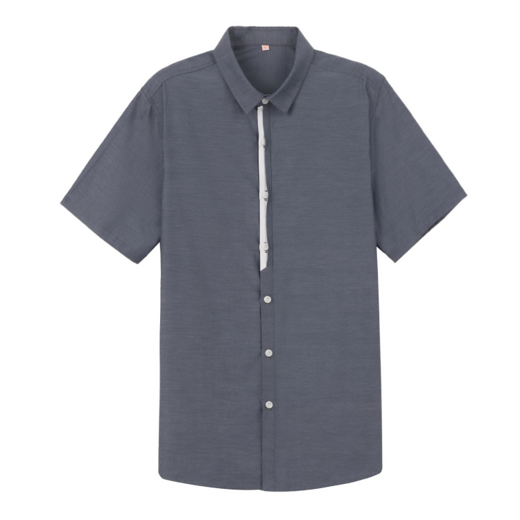 Custom Short Sleeve Uniform Slim Breathable Oversized Summer Vintage Crop Shirt