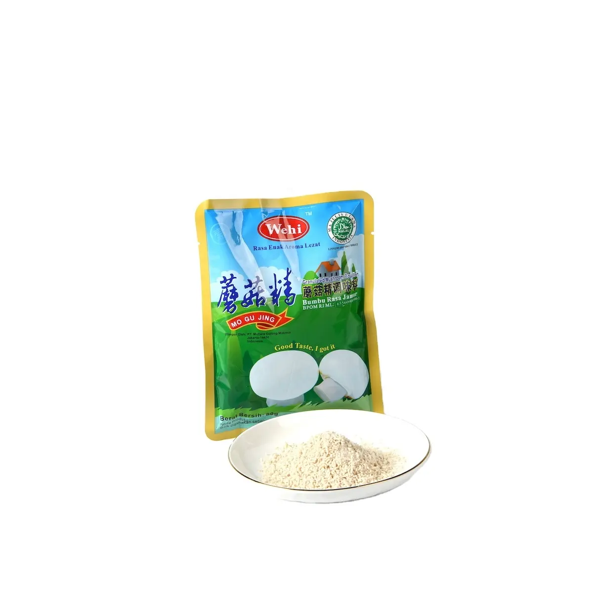 80g*100 Bag Packaging Halal Condiments Vegetarian Mushroom Seasoning for Soup Hot Pot Cooking