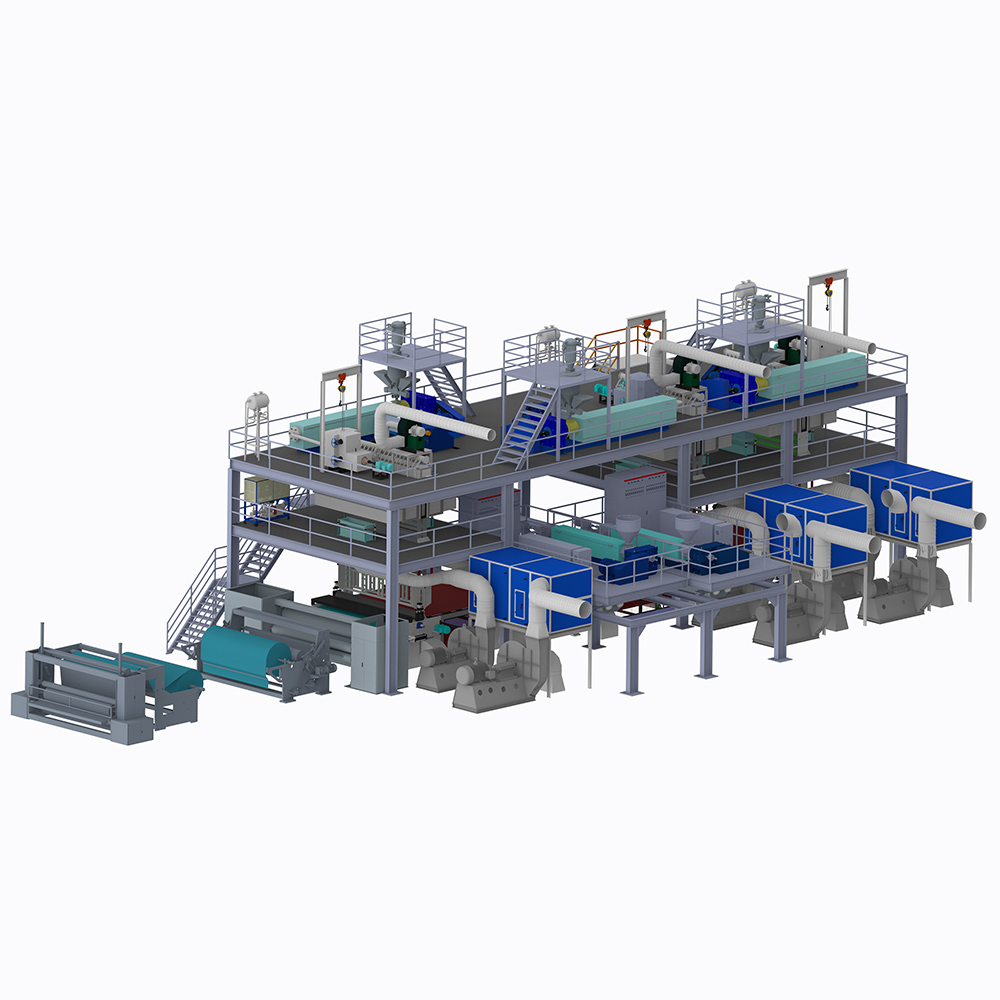 SSMMS003 Spunbonded мелтдувная ламинированная Нетканая производственная линия оборудование машина и Нетканая ткань делая машину цена