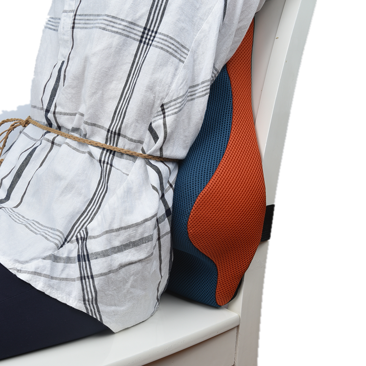 portable universal inflatable waist massage breathable back brace lumbar support for car seat to relieve sciatica pain