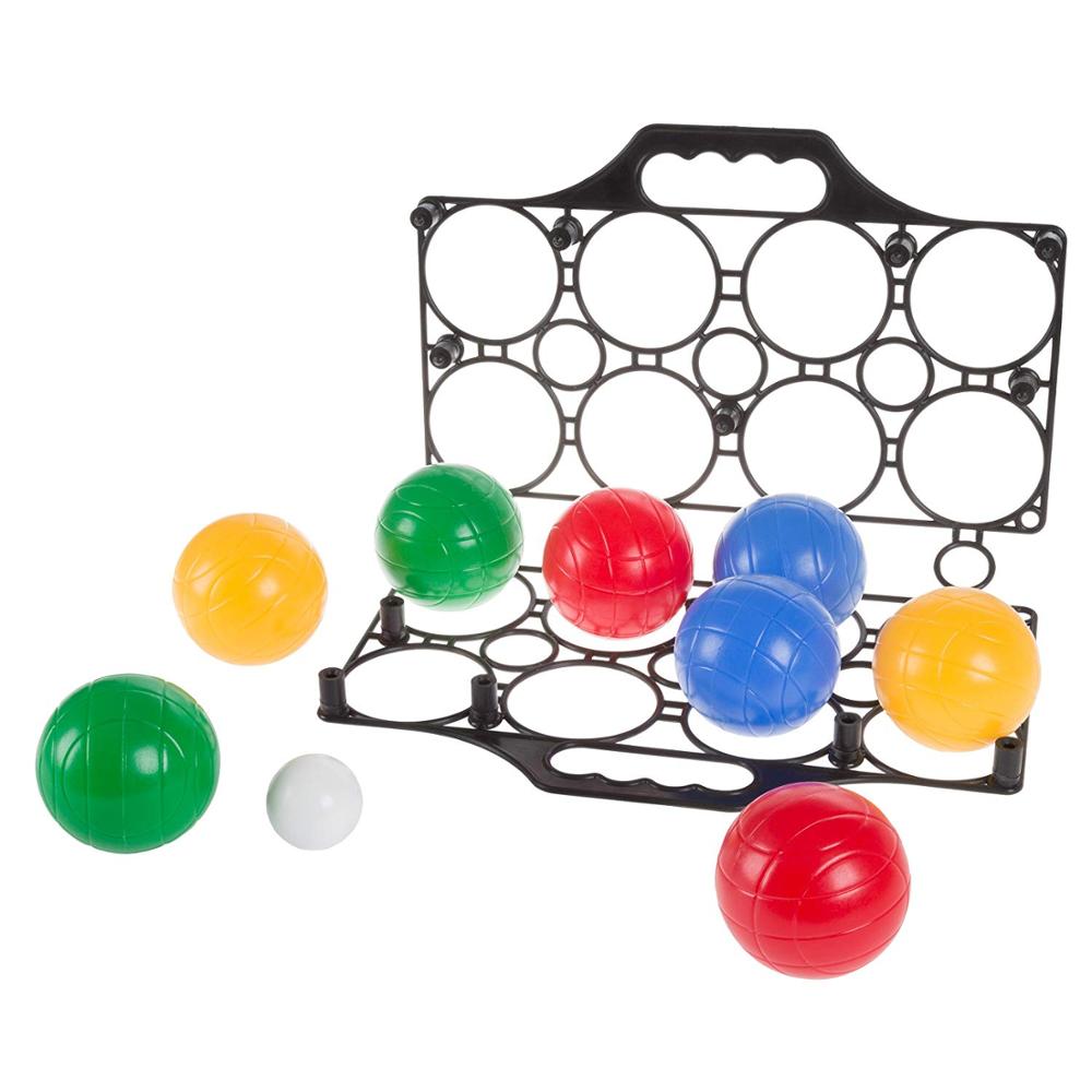 Набор игр bocce balls из нержавеющей стали, металла, дерева, мягкой ткани, крест, индивидуальный petanque, кожаный boccia ball