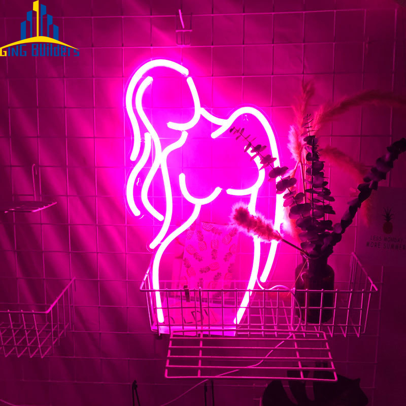 Custom Sign Strip Lights Marquee Letters Weddings Electronic Customize Machine Pink Wall Decor Led Neon Heart Lights