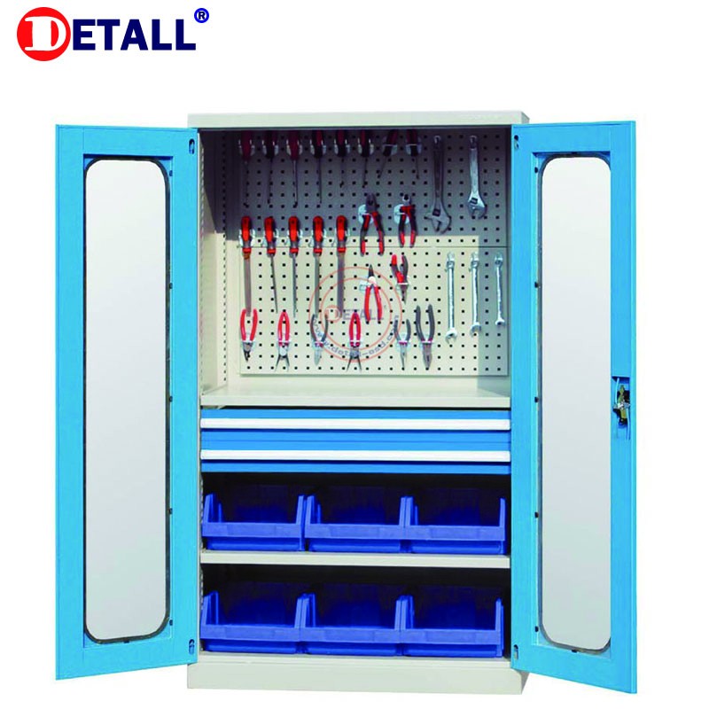 Industrial heavy Duty Steel Storage Cabinets with Shelves with Clearview Doors