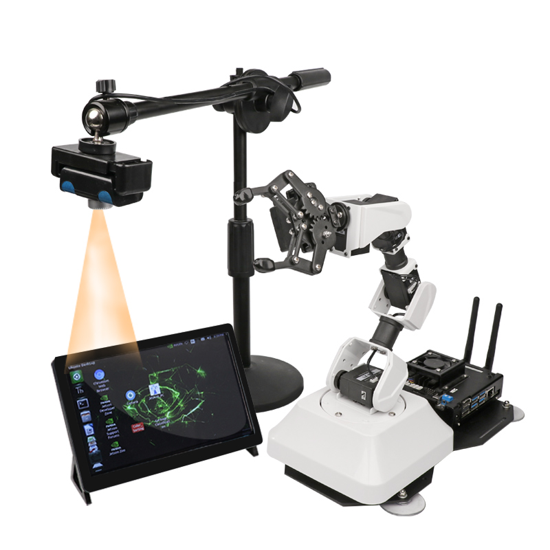 Jetarm manipulator Jetson nano artificial intelligence AI visual recognition robot garbage classification system