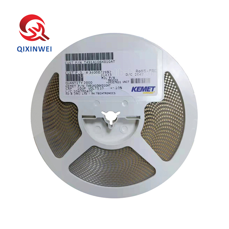 QXW SMD Танталовый конденсатор T491C225K035AT 225 2,2 uF 10% 35V корпус C 6032 T491C225K035AT поддержка BOM