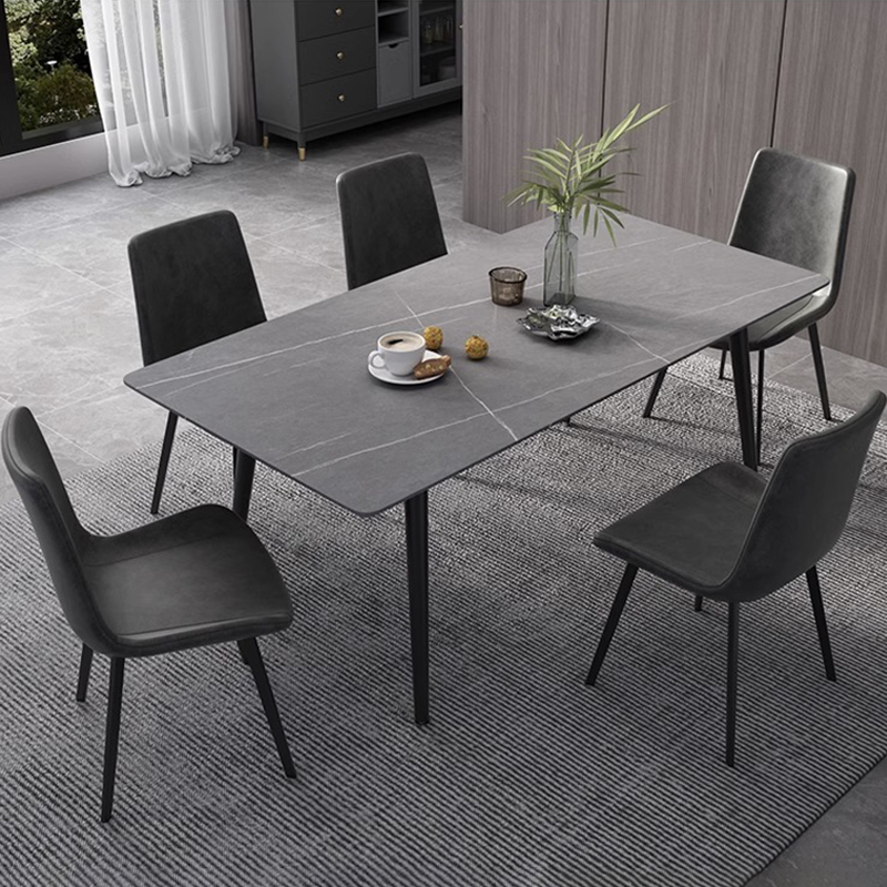 High Quality Restaurant Table Marble Tabletop Gold Stainless Steel Luxury Metal Dining Table Living Room Furniture