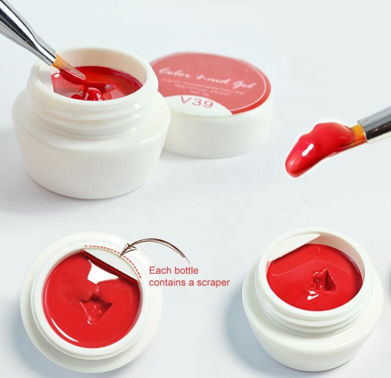 Gel Nail Art Design 6 Colors 5g Metal Paint Nail Gel Polish