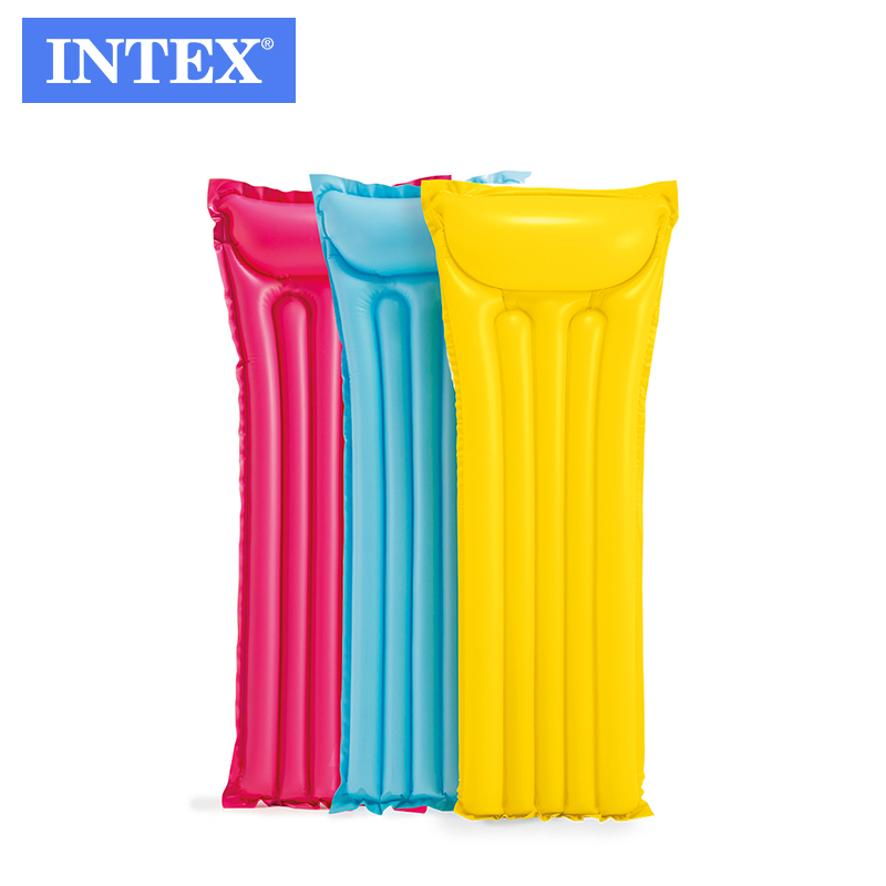 [Распродажа] экономный надувной коврик intex 59703, плавающий плот для взрослых