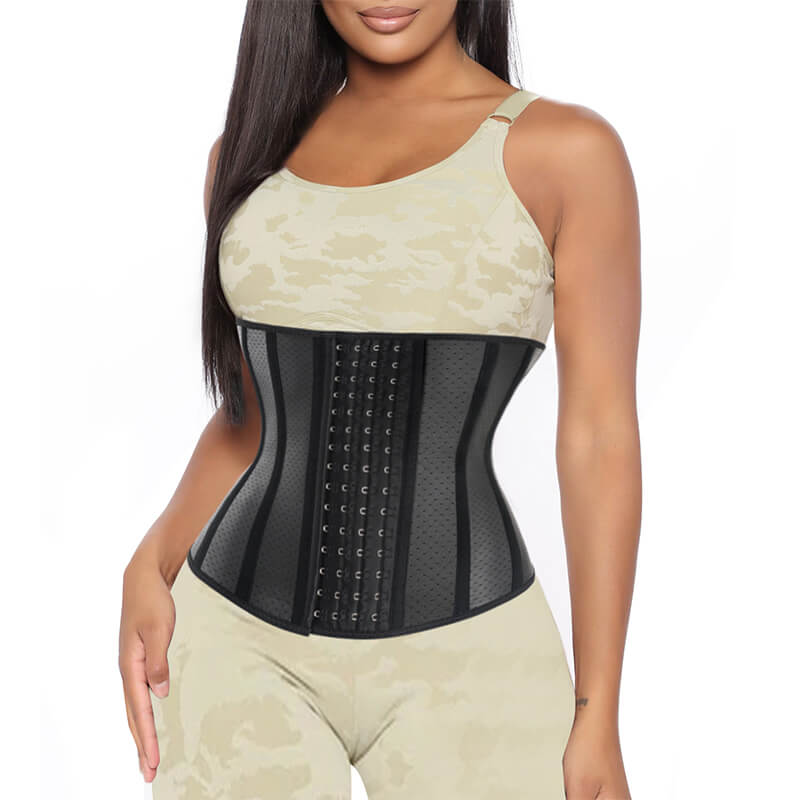 Wholesale Custom Private Label Hot Sauna Belt 13 Steel Bone 100% Neoprene Corset Waist Trainer For Women