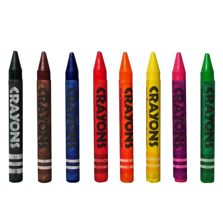 Customized 8 Colors Wax Crayon Washable Jumbo Round Jumbo Wax Crayons For Children Non-toxic