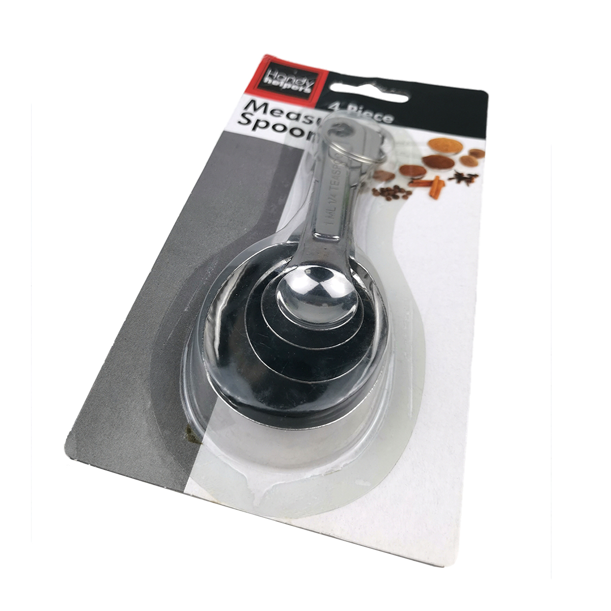 wholesale good selling stainless steel 4pc measuring spoon for kitchen