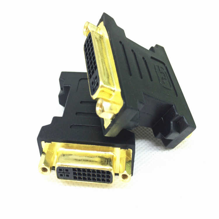 Magelei Stock Cheap DVI 24+5 Female to DVI 24+5 Female Video Converter Adapter 180d Extender DVI 24+5 Female Extension Adapter
