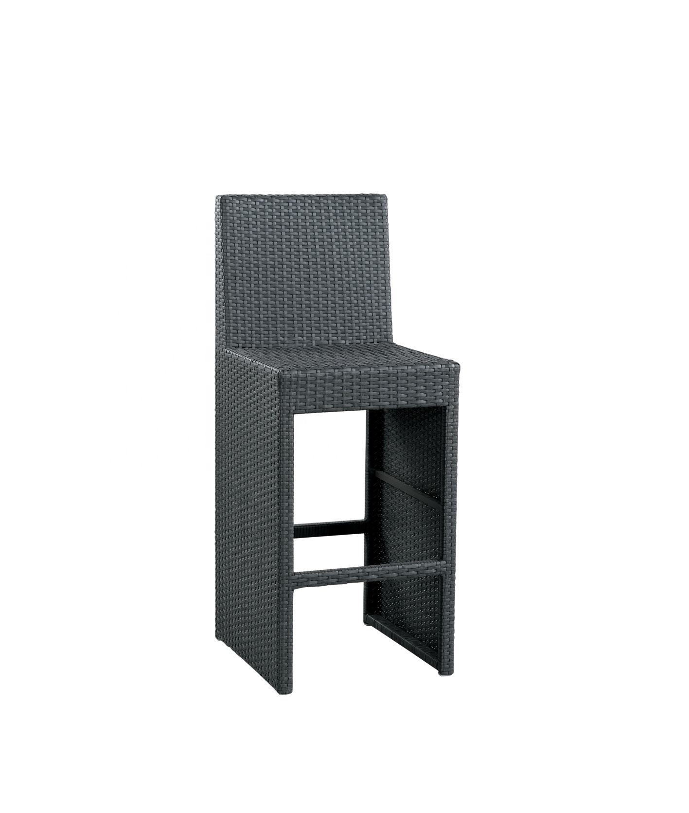 Factory direct selling outdoor patio garden furniture wicker bar chairs rattan bar stool for restaurant resort hotel