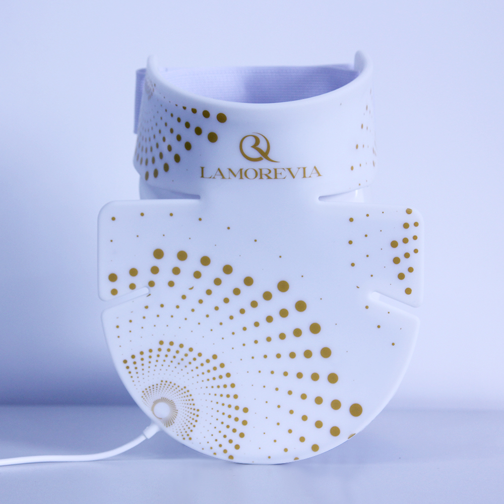 LAMOREVIA Rechargeable & Bendable Silicone Led Photon Care Mask Repair acne print whitening and rejuvenation artifact