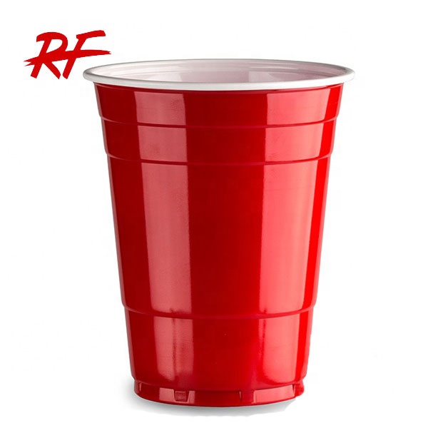 Высокое качество 16oz американские красные пластиковые чашки