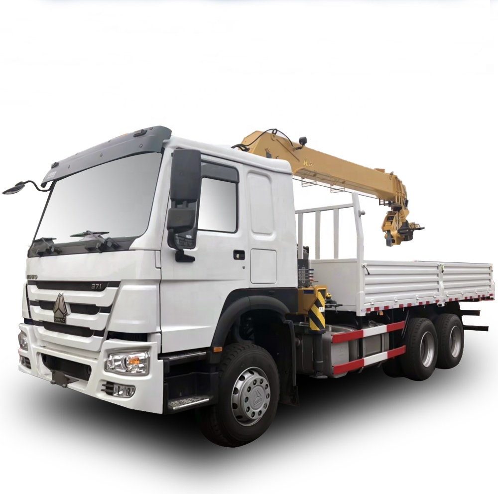 2017 Горячая Распродажа 371hp SINOTRUK HOWO Грузовой 6 тонн подержанный кран грузовик кран цена