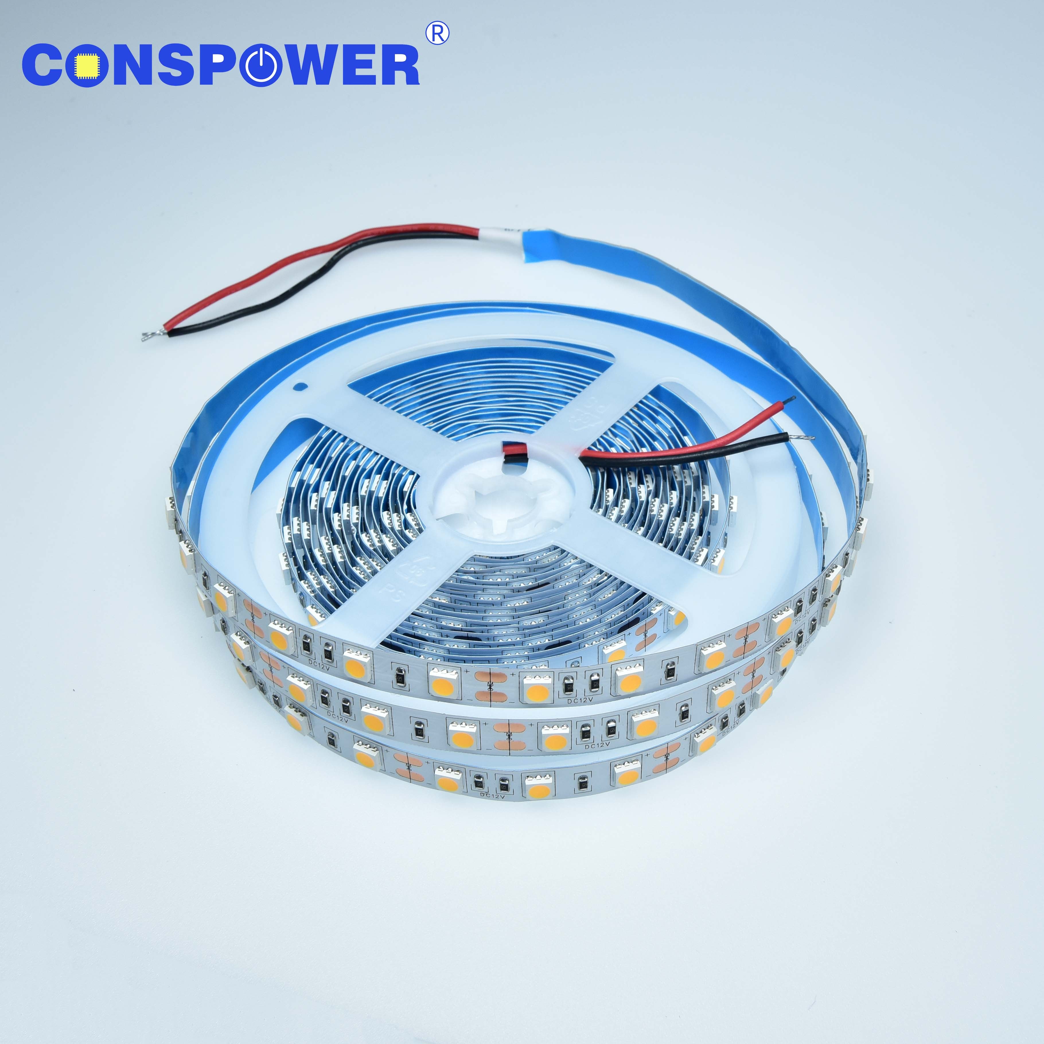 Светодиодная лента Conspower 3000K, теплый белый, 4000K, естественный белый, 6500K, холодный белый цвет, IP20, 12 В, 10 мм, печатная плата Ra80, 60 светодиодов, 5050