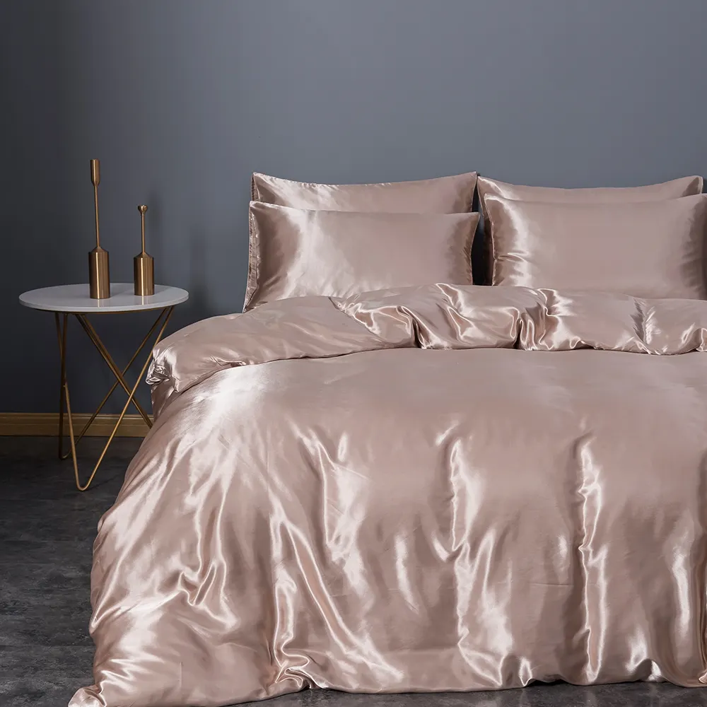 High Quality Customized Size Soft Satin Children 4pcs Bedding Comforter Luxury Duvet Cover Set