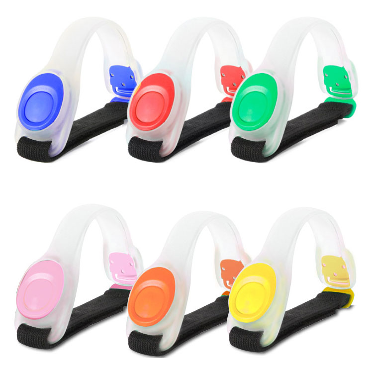 LED Safety Running Armband Custom led Bracelet Straps Glow in The Dark Running Gear Flash Bike Light