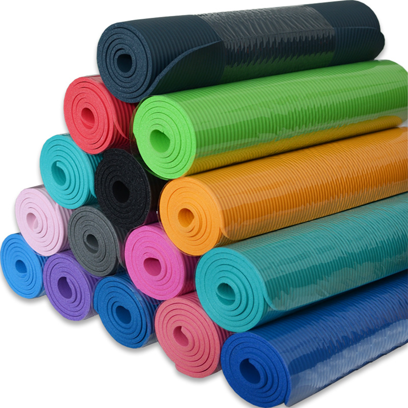 High Density Non Slip Exercise Mat NBR Yoga Mat for Pilates and Fitness