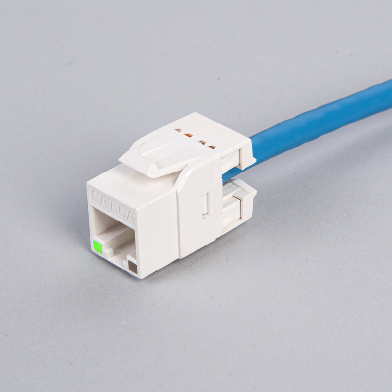 Высококачественный Keystone 8P8C AMP RJ45 LED UTP Cat.6A / Cat6/ Cat.5E 180 градусов Keystone Jack для телекоммуникационных запчастей