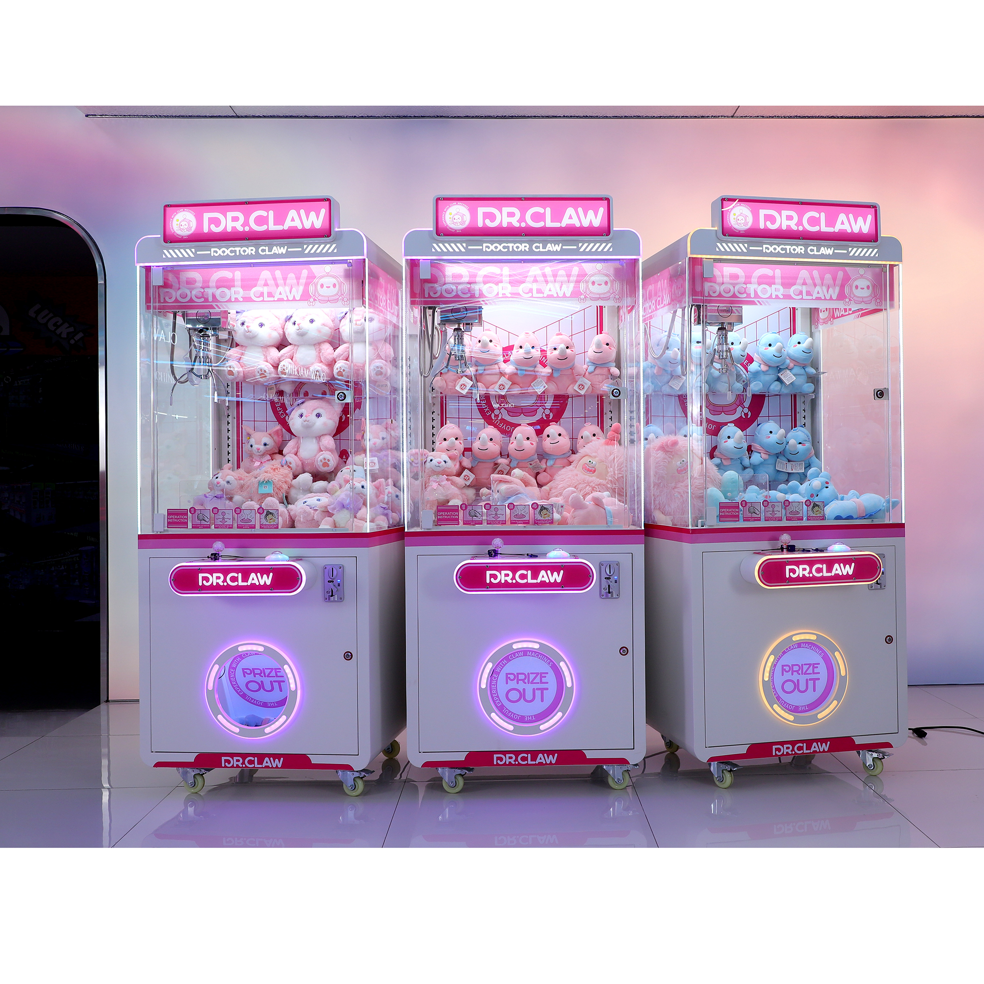 Joystick Gripping Doll Prize Grabber Coin Pusher Doll Catcher Game Machine Mini Crane Claw Machine Doll Vending Toy Claw Machine