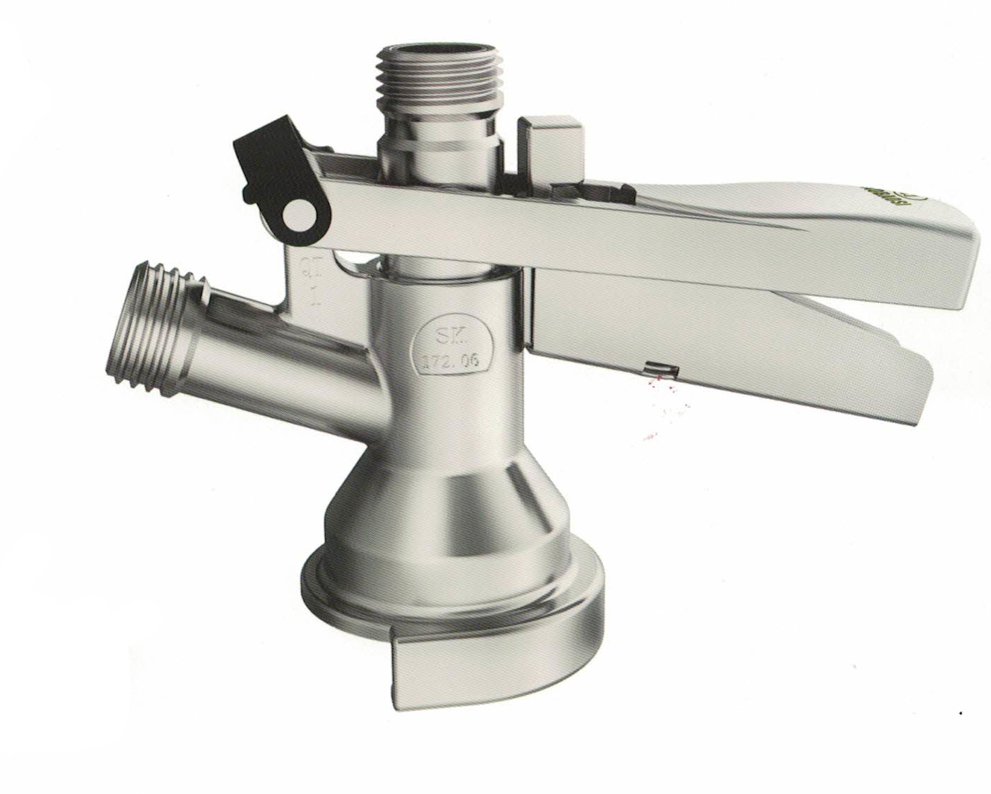 BKC20022 304 S.S Z type beer dispenser keg connector with S.S handle