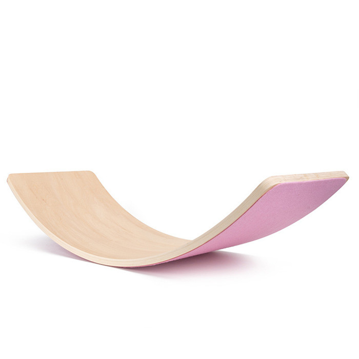 High quality nature beech wobble board colorful mat wooden balance board with for kids