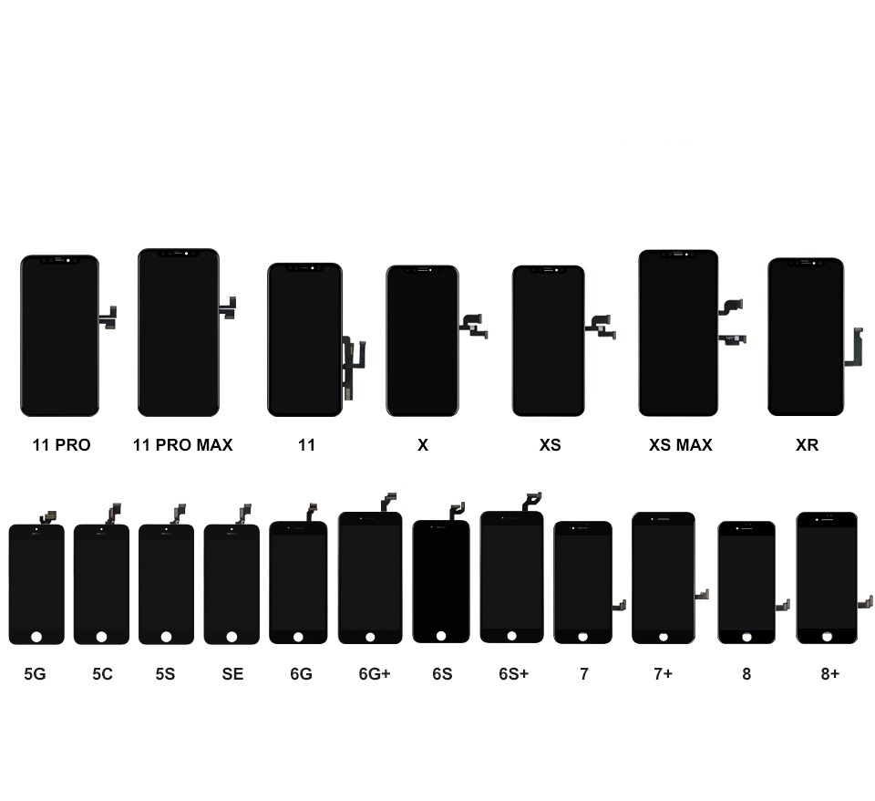 Original Cell Phone Replacement Pro Lcd Display Incell Screen Lcd For Iphone 6P 7P 8P X Xr Xs Xs Max 11Pro Max 12Pro