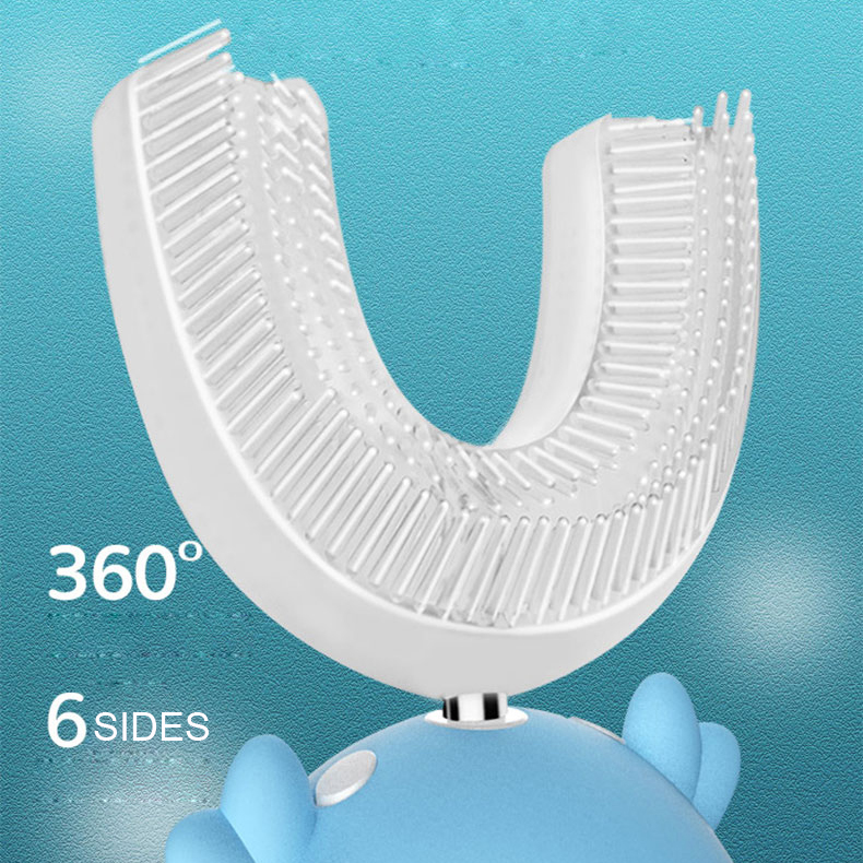 Best Oral Hygiene Products Soft Bristles Travel Vibration U Shape Uv Sterilize Baby Training Toothbrush