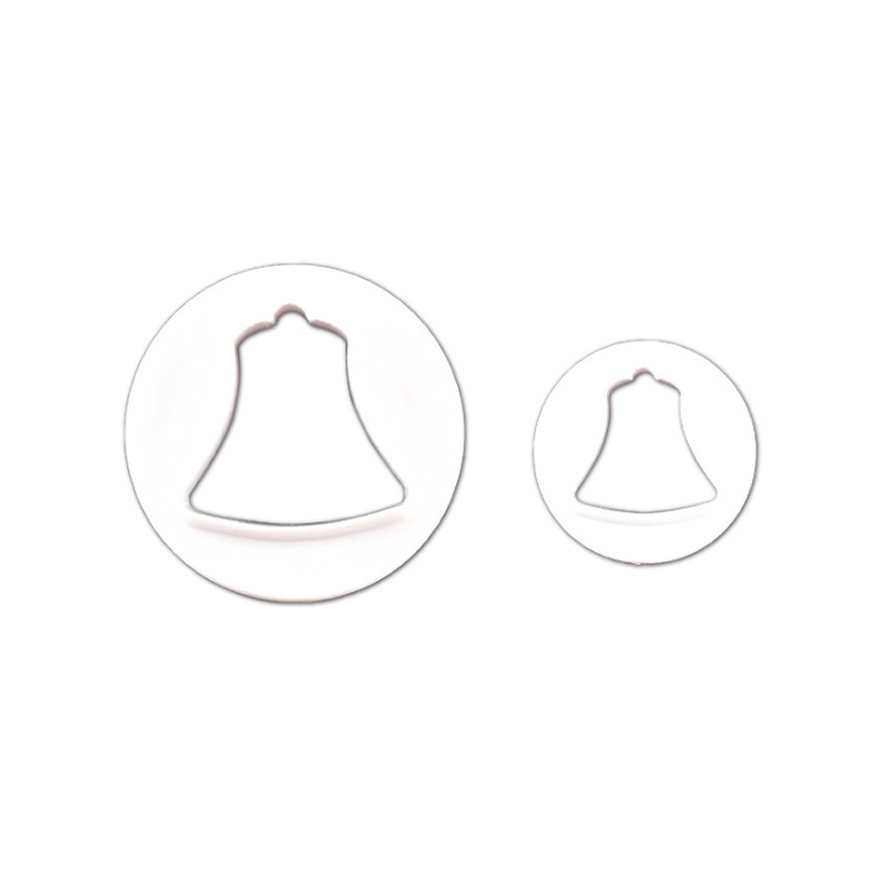 Round diy baking tools 2pcs Christmas bell fondant cake mold cookie cutter cake tools