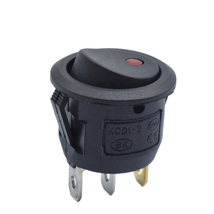 KCD1 10A включения-выключения кулисный переключатель 3 pin KCD1-105-3P с лампой подсветки кулисный переключатель