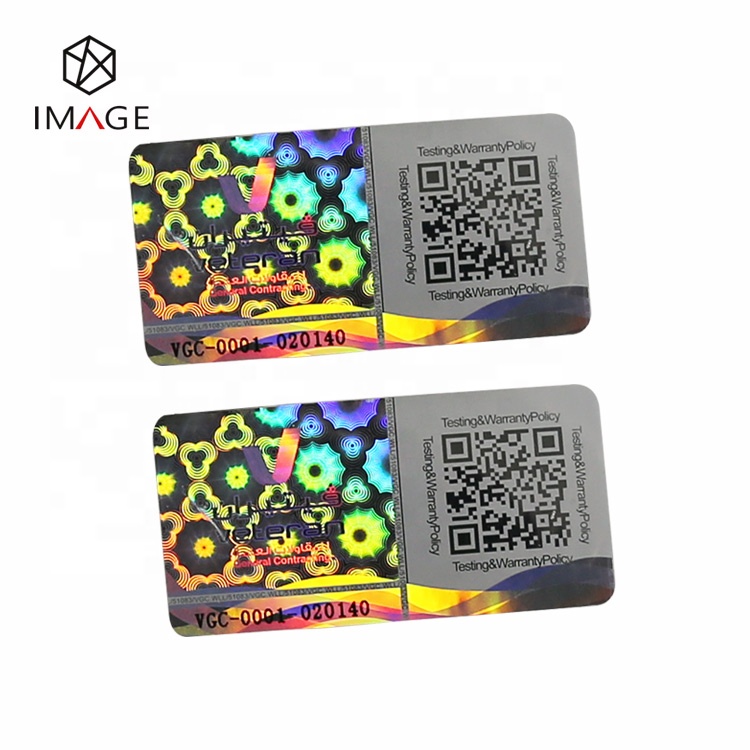 3d-наклейка с сотовым напылением на заказ, qr-код, голограмма с случайным серийным номером для защиты бренда