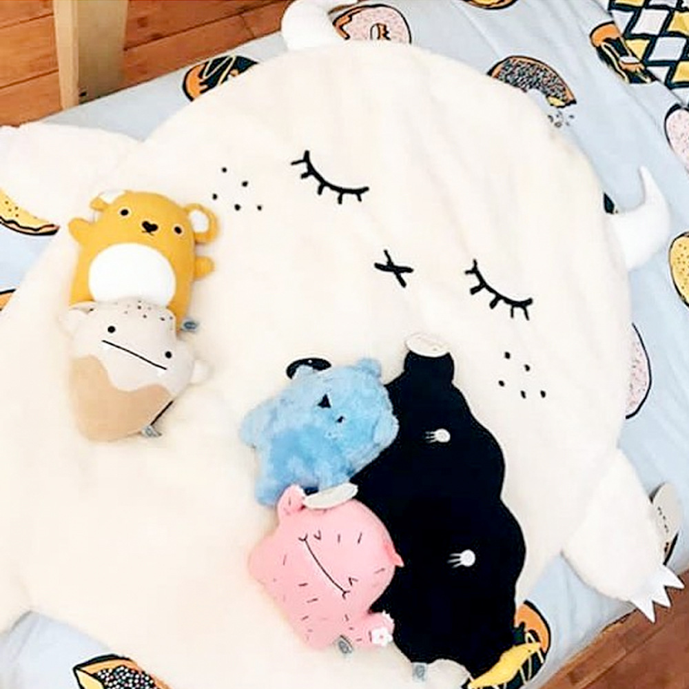 Children's room decoration new baby cotton little devil baby toy game crawling mat baby playmat