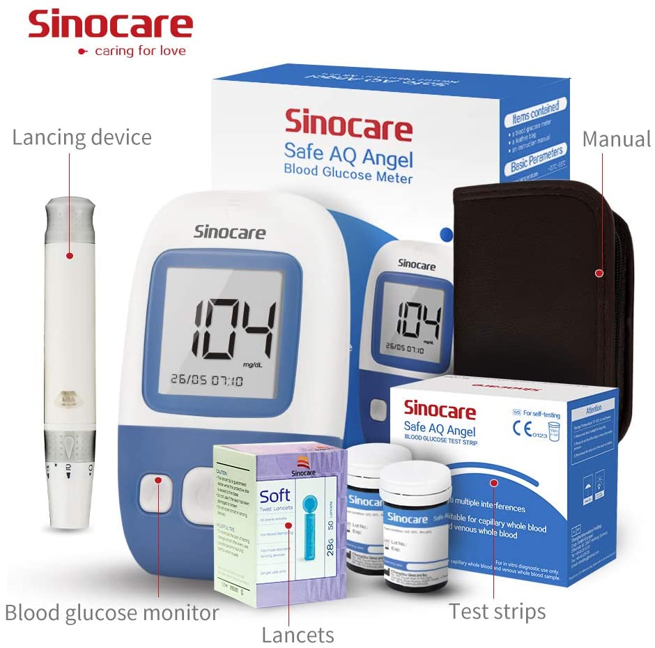 Sinocare быстрой проверки неинвазивное измеритель уровня глюкозы в крови для измерения уровня глюкозы в крови монитор