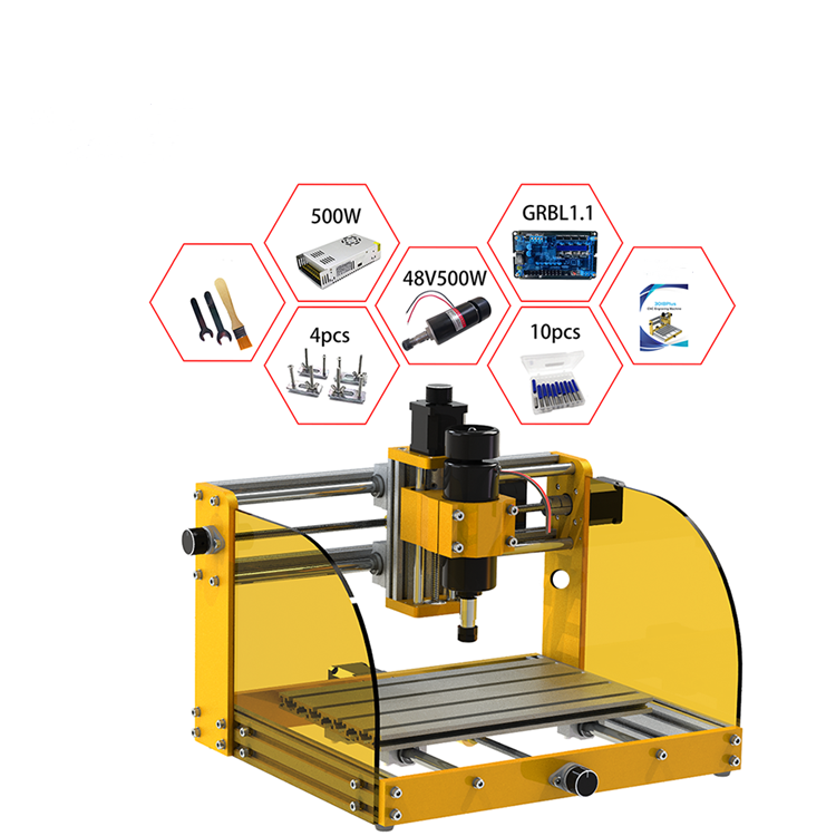 DIY портативный гравировальный лазерный станок 300 Вт CNC 3018 Plus волоконный лазерный гравировальный станок