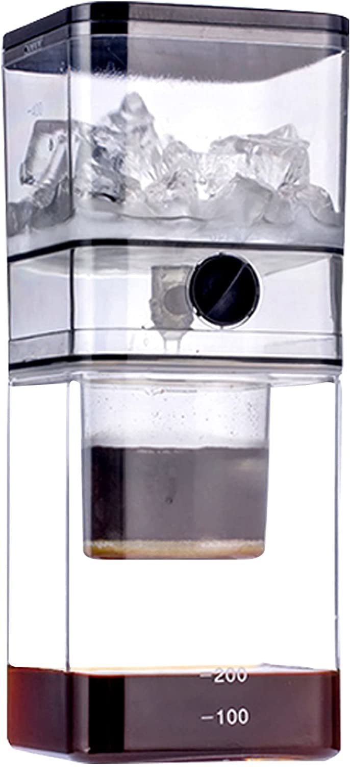 Coffee Machine Ice Drip Coffee Pot,Portable Maker Cold Brew Dripper Iced Brewer Manual Integrated Stainless Steel FilterOther C