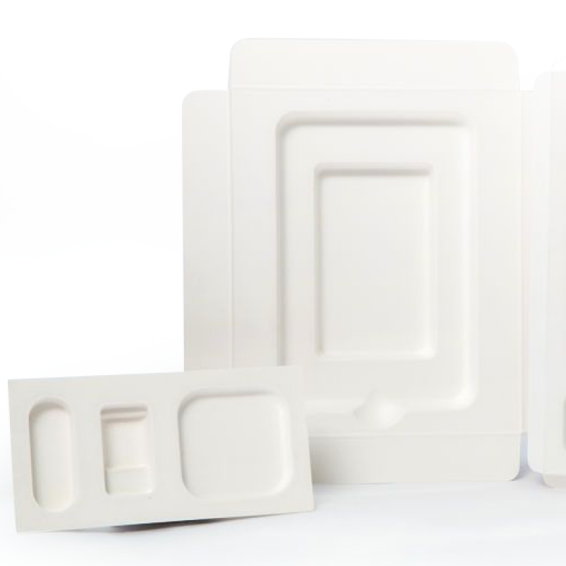 Molded pulp tray electronics Pulp Phone Case Packaging For Cellphone Molded Bagasse Protection Box Paper Sugarcane Pulp