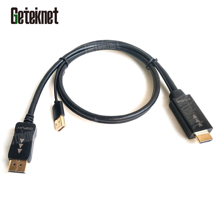 Адаптер штыревой HDMI на DP Мужской кабель 4k * 2k 30 Гц HDMI к Displayport каблю высокоскоростной кабель HDMI для отображения порта кабель HDMI К DP конвертер с кабиной