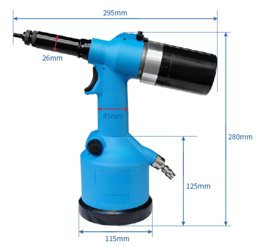 M3-M12 blind rivet nut tool pneumatic nutsert rivet nut tools