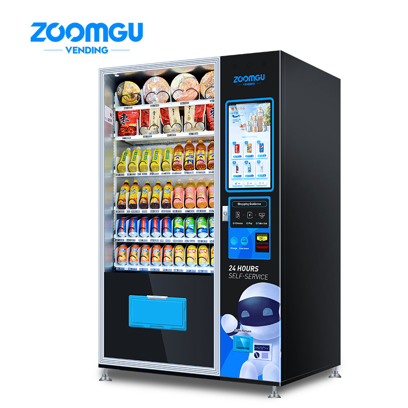 Zoomgu R290/R513A/R1234YF комбинированный торговый автомат для напитков и закусок на продажу японские торговые автоматы