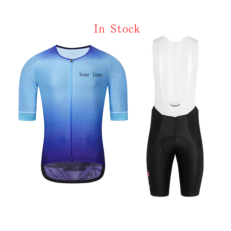 In-Stock Men Cycling Jersey Polyester And Spandex Supplier Short Sleeve Breathable Quick Dry and Bib Short Cycling Wear Sets