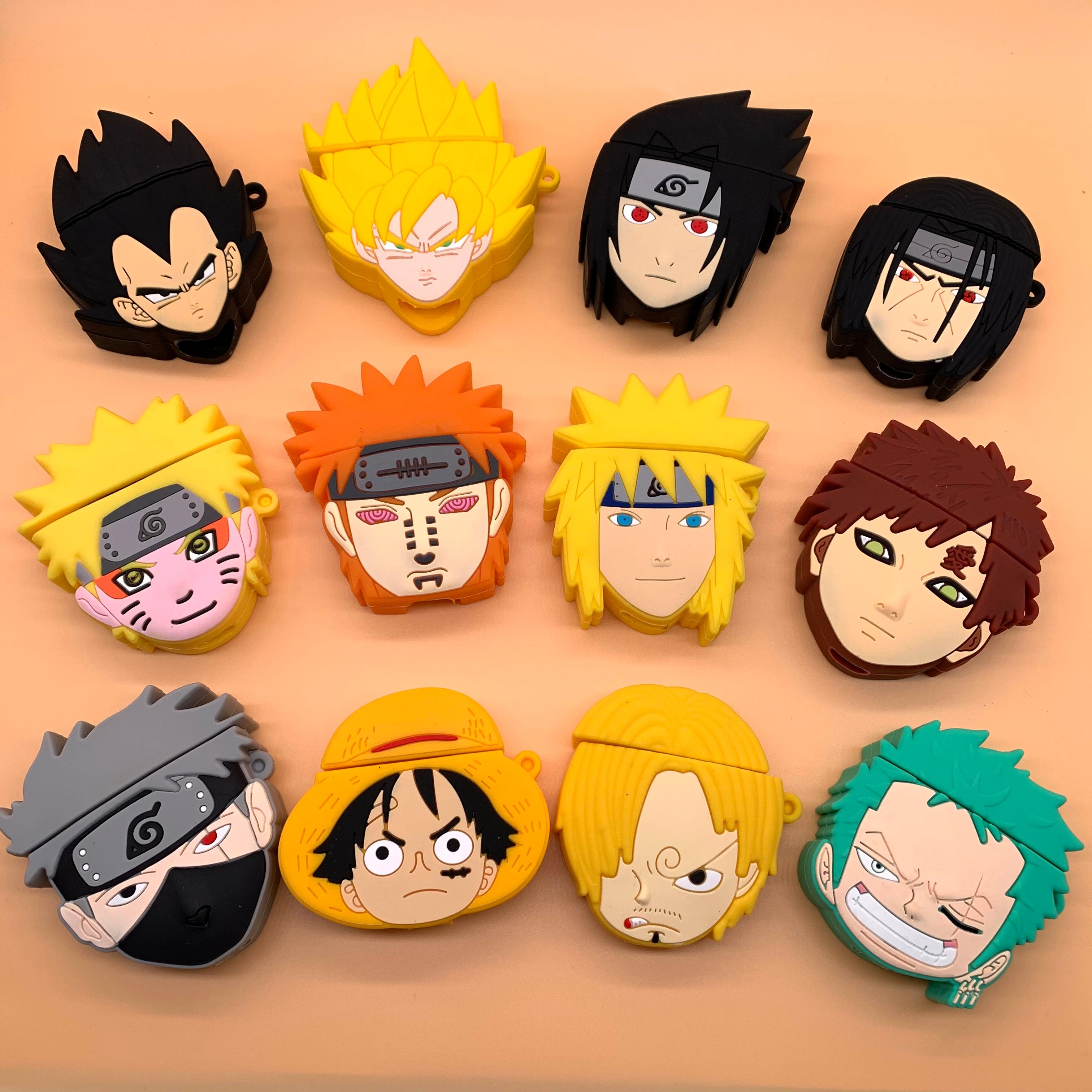 Чехол с полным покрытием Goku Vegeta Gaara Sasuke Naruto Luffy для Airpod для AirPods 1 2